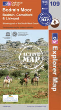 OS Explorer Map of Bodmin Moor (OL109) Active Front Cover