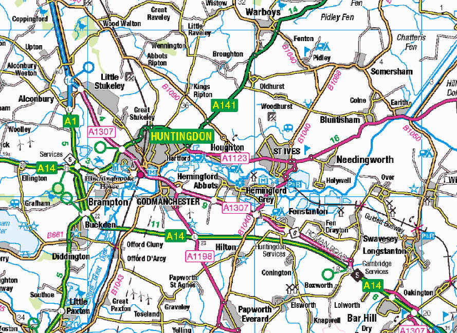 Cambridgeshire County Map (2021) Map Logic