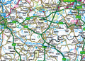 Cheshire County Map Detail