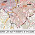 London Borough Postcode Map Southern Edge