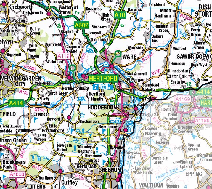 Hertfordshire County Map (2021) Map Logic