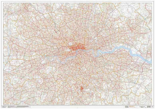 London (Greater) Postcode Sector Map PDF or GIF Download