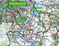 Warwickshire & West Midlands County Map