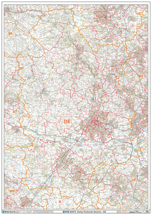 Derby Postcode Map