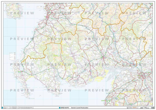 Dumfries & Galloway Postcode Map - Full Sheet