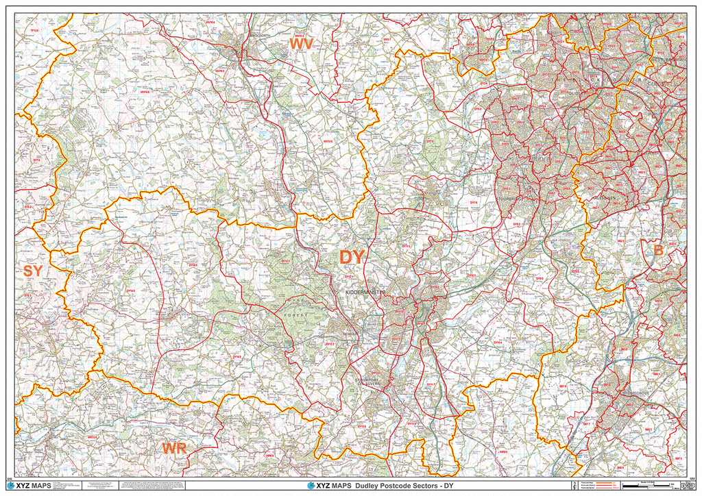 Dudley Postcode Map (DY) Map Logic