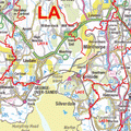 LA Postcode Map