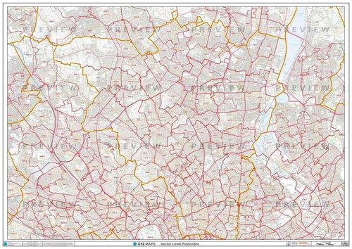 N London Postcode Map PDF or GIF Download