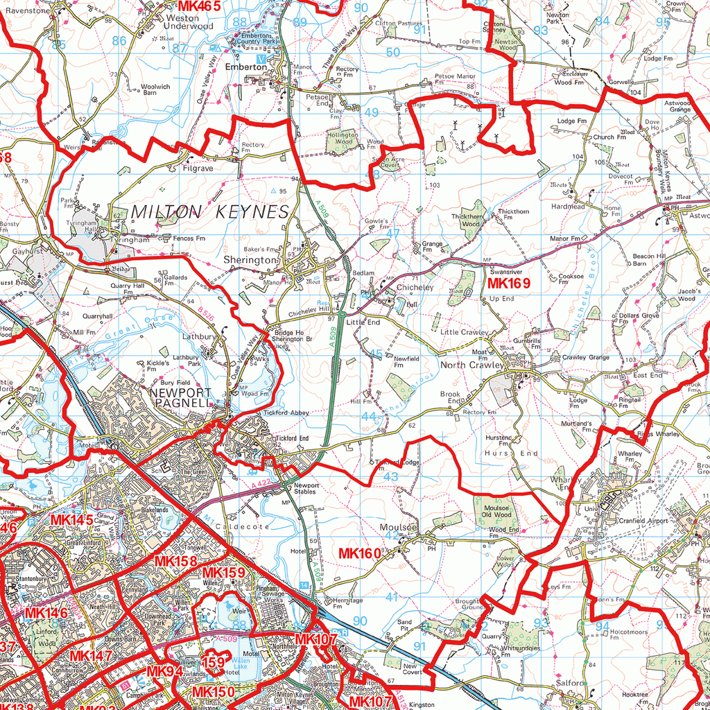 Milton Keynes Postcode Map MK Map Logic milton-keynes-postcode-map-mk-map-logic