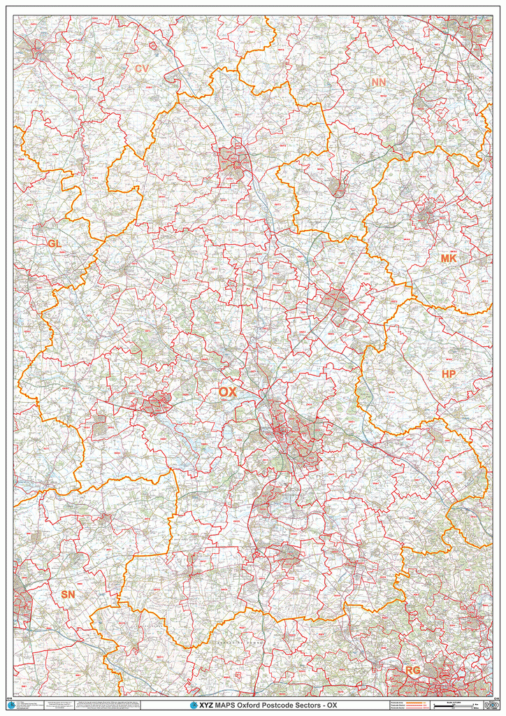 Oxford Postcode Map (OX) Map Logic