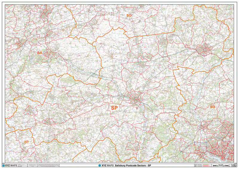 Salisbury Postcode Map