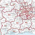 UK Postcode Map - South