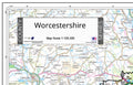 Map of Worcestershire County