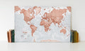 World Is Art Wall Canvas - Red