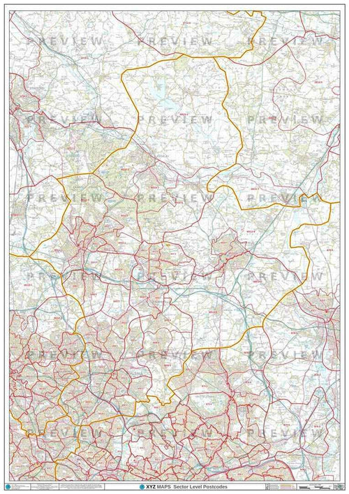 WS Postcode Map PDF or GIF Download