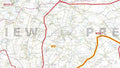 Wolverhampton Postcode Map for the WV Postcode Area - Detail Sample