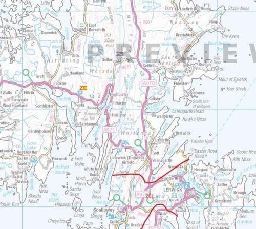 Lerwick Postcode Map