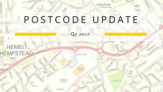 Q2 Postcode Updates