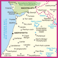 OLR135: Ordnance Survey Landranger Map of Aberystwyth & Machynlleth Area Map