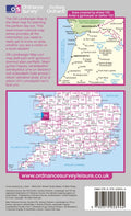 OLR135: Ordnance Survey Landranger Map of Aberystwyth & Machynlleth Back Cover