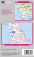 OLR096: Ordnance Survey Landranger Map of Barrow-in-Furness & South Lakeland Back Cover