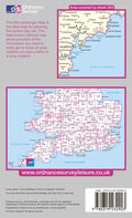 OS Landranger Map of Truro & Falmouth (OLR204) Back Cover