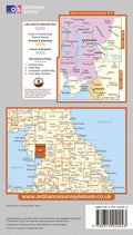 OL07: Ordnance Survey Explorer Map of the English Lake District (South East) Back Cover