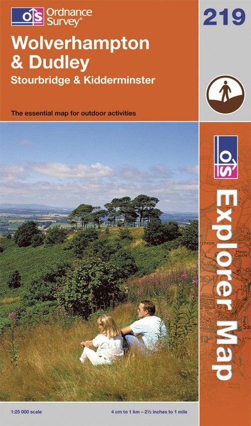 OL219: Ordnance Survey Explorer Map of Wolverhampton & Dudley Paper Front Cover