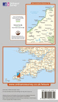 OS Explorer Map of Redruth & St Agnes (OL104) Back Cover