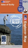 OS Explorer Map of Isles of Scilly (OL101) Active Front Cover