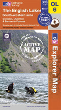 OL06: Ordnance Survey Explorer Map of the English Lake District (South West) Active Front Cover