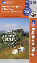 OL219: Ordnance Survey Explorer Map of Wolverhampton & Dudley Active Front Cover