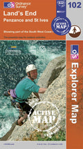 OS Explorer Map of Land’s End (OL102) Active Front Cover