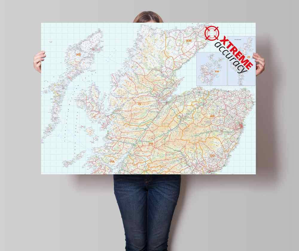 Northern Scotland Postcode District Map (D6) – Map Logic