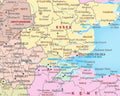 A closer look at the British Isles Administrative Wall Map