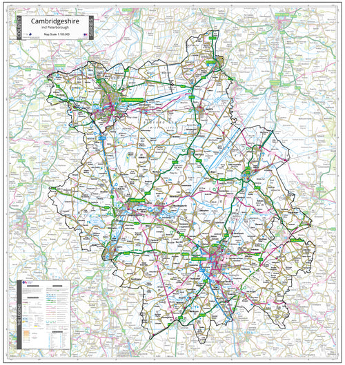 Cambridgeshire County Map