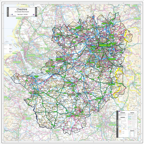 Cheshire County Map