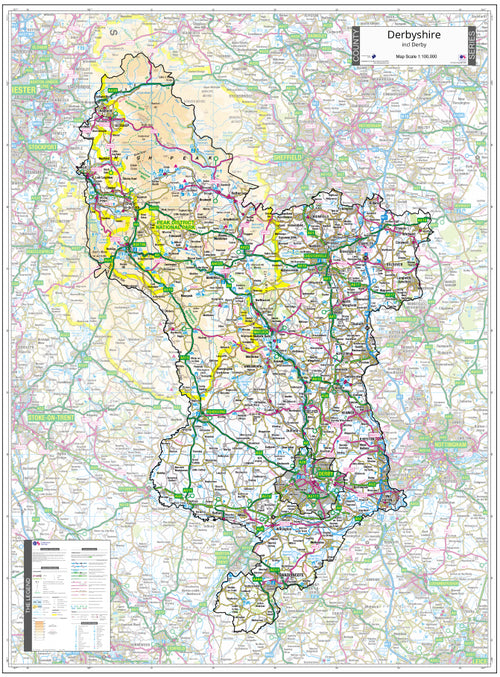 Derbyshire County Map