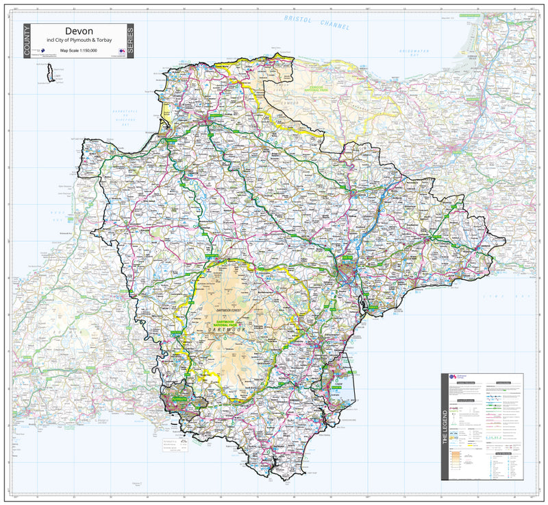 Devon Border Devon County Map (2021) – Map Logic