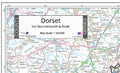 Plastic laminate finish allows you to use dry-wipe markers on the Dorset County Wall Map