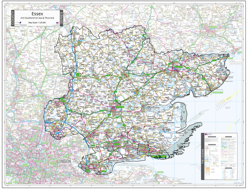 Map of Essex County