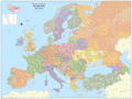 Postcode Map Of Europe Sheet