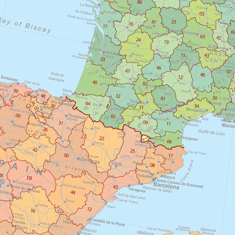 Postcode Map Of Europe – Map Logic
