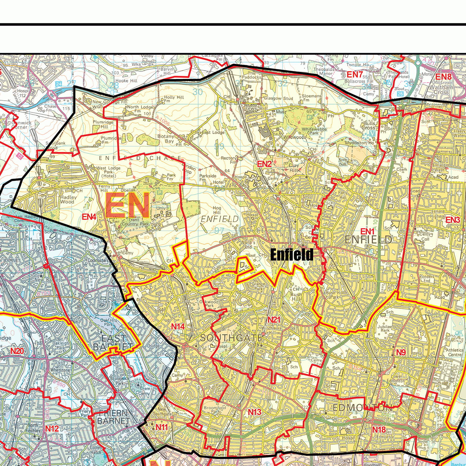 London Postcode Map - London Borough Map - Map Logic