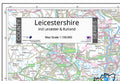 Map of Leicestershire County