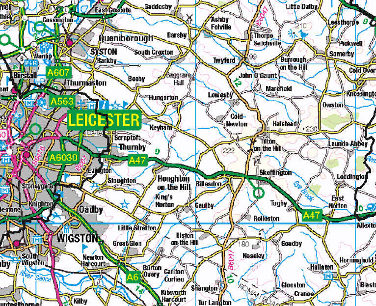 Leicestershire County Map (2021) – Map Logic