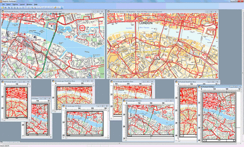 London Postcode Maps Print Layouts