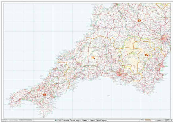 The Severn Estuary Area Postcode Sector Map (S6) – Map Logic