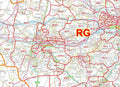 A closer look at the South Central England Postcode map sheet