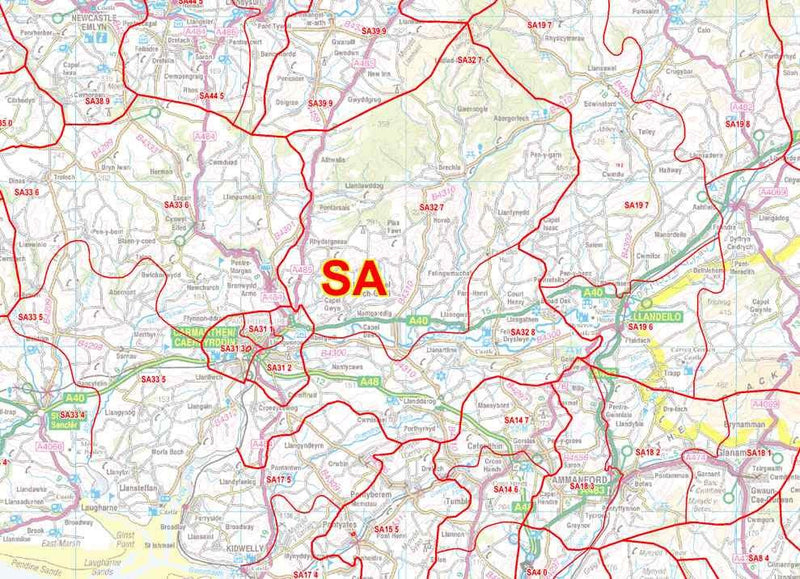 Sw Postcode Area Map.pdf South Wales Postcode Sector Map (S5) – Map Logic